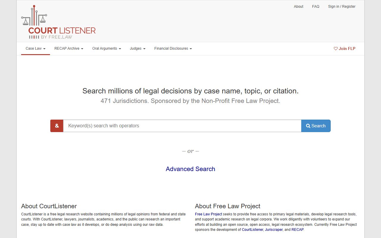 Clay County court records CourtListener federal research resource