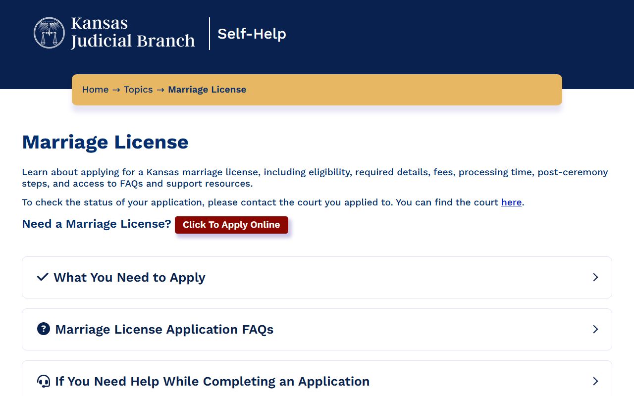 Clay County marriage records Kansas online marriage license application